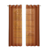 Set of Two 84" Rust Solid Modern Window Panels