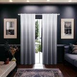 Set of Two 84" Black Ombre Shades Window Panels