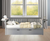 Gray Twin Bed with Trundle