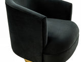 Industrial Grey Faux Leather And Black Accent Chair