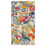 5’ x 7’ Multi Jacobean Floral Indoor Outdoor Area Rug