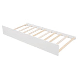 White Twin Bed with Trundle