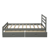 White Solid and Manufactured Wood Full Bed