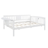 White Solid and Manufactured Wood Full Bed