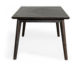 83" Dark Brown Sleek Rectangular Wood Dining Table