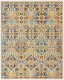 9' x 12' Ivory Floral Power Loom Area Rug