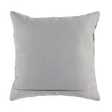 22" X 22" Ivory Zippered Handmade Geometric Indoor Outdoor Throw Pillow