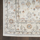 9' X 12' Gray Oriental Power Loom Distressed Area Rug