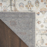 9' X 12' Gray Oriental Power Loom Distressed Area Rug