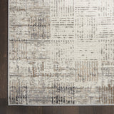 6' x 9' Gray Abstract Power Loom Area Rug