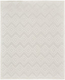 7' x 10' Cream Geometric Flatweave Area Rug