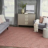 7' X 10' Orange Geometric Flatweave Area Rug