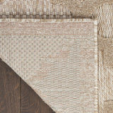 9' X 12' Beige Geometric Flatweave Area Rug