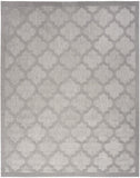 9' x 12' Gray Geometric Flatweave Area Rug