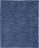 8' X 11' Navy Blue Power Loom Area Rug