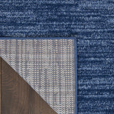 8' X 11' Navy Blue Power Loom Area Rug