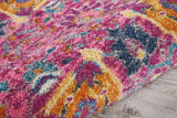 9' x 12' Pink Floral Power Loom Area Rug