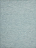 6' X 9' Aqua Power Loom Area Rug