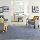 6' X 9' Navy Blue Power Loom Area Rug