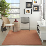 6' X 9' Rust Power Loom Area Rug