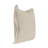 22" X 22" Beige Linen Zippered Pillow