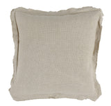 22" X 22" Beige Linen Zippered Pillow