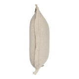 22" X 22" Beige Linen Zippered Pillow