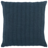 22" X 22" Blue Viscose Zippered Pillow