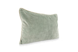 14" X 20" Green 100% Cotton Zippered Pillow