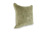 18" X 18" Green 100% Cotton Zippered Pillow