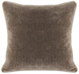 18" X 18" Brown 100% Cotton Zippered Pillow