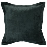 22" X 22" Green Velvet Zippered Pillow