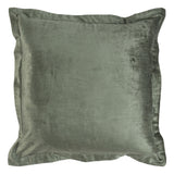 22" X 22" Green Rayon Zippered Pillow