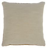 22" X 22" Beige Linen Zippered Pillow