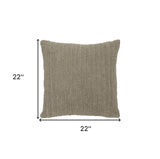 22" X 22" Natural Linen Zippered Pillow