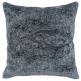 22" X 22" Blue Chenille Zippered Pillow