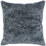 22" X 22" Blue Chenille Zippered Pillow