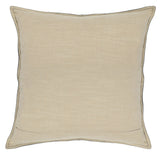 22" X 22" Brown Leather Zippered Pillow