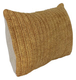 14" X 26" Beige Linen Zippered Pillow