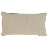 14" X 26" Beige Linen Zippered Pillow