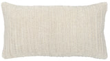 14" X 26" Ivory Linen Zippered Pillow