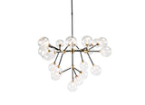 Chandelier Multi Light Iron And Glass Dimmable Ceiling Light