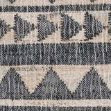 8' X 10' Charcoal Geometric Hand Woven Area Rug