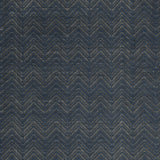 9' X 12' Blue Chevron Hand Woven Area Rug