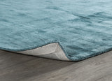 2' X 3' Blue Hand Woven Distressed Area Rug