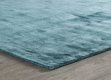 2' X 3' Blue Hand Woven Distressed Area Rug