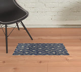 5' X 8' Black Geometric Hand Woven Area Rug