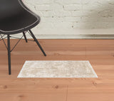 5' X 8' Tan Hand Woven Area Rug