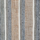 5' X 8' Blue Striped Hand Woven Area Rug