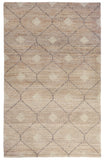 5' X 8' Blue Geometric Hand Woven Area Rug